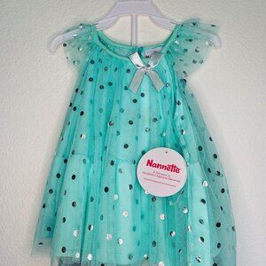 Nannette Girl’s Set Blue Dress+ Pants